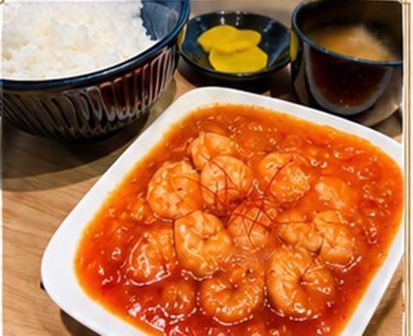 エビチリ定食